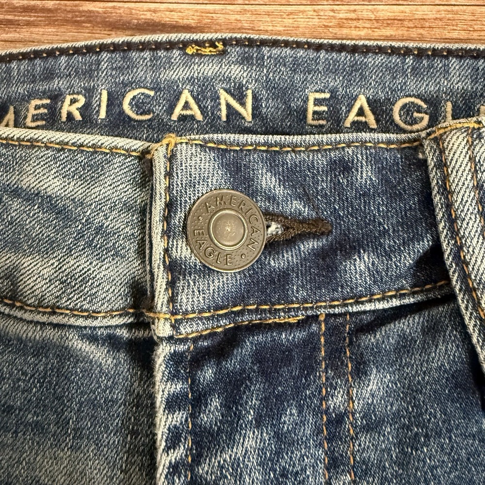 American Eagle Jeans Mens 29x32 Athletic Skinny Distressed Airflex 360 Stretch - Picture 9 of 10